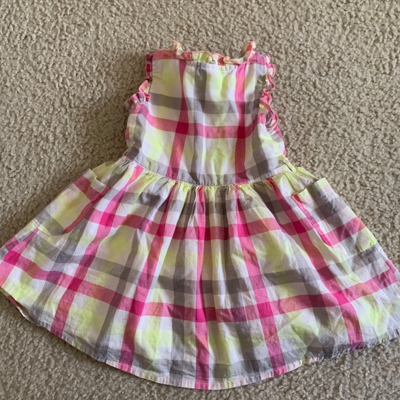 Baby girl dress-checked pattern - Picture 3 of 4